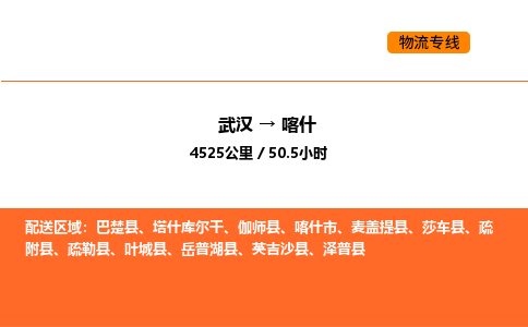 武汉到喀什物流公司|武汉到喀什物流专线|