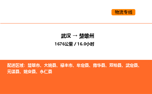 武汉到楚雄州物流公司|武汉到楚雄州物流专线|