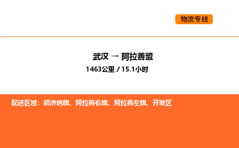 武汉到阿拉善盟物流公司|武汉到阿拉善盟物流专线|