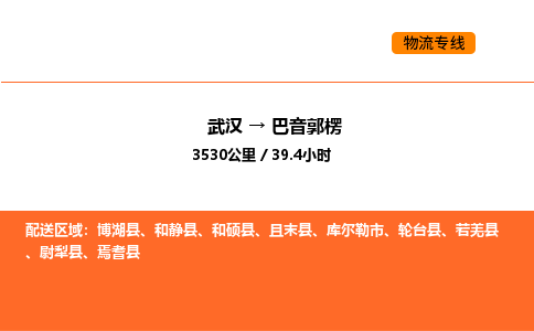 武汉到巴音郭楞物流公司|武汉到巴音郭楞物流专线|