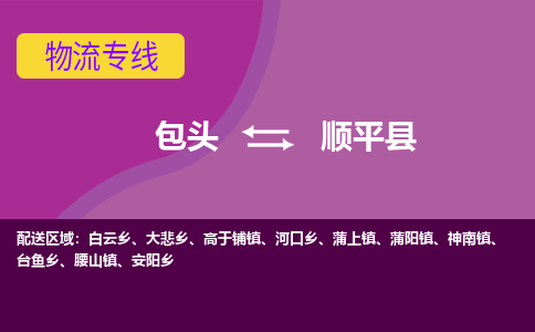 包头到顺平县物流专线-包头到顺平县货运公司