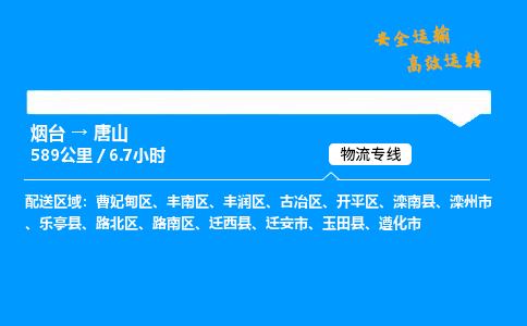烟台到唐山货运公司|烟台至唐山货运专线|