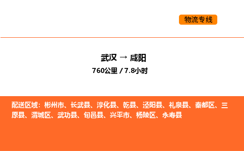 武汉到咸阳物流公司|武汉到咸阳物流专线|