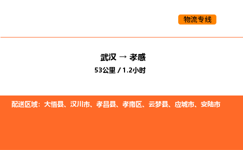 武汉到孝感物流公司|武汉到孝感物流专线|