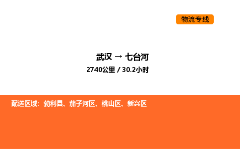 武汉到七台河物流公司|武汉到七台河物流专线|