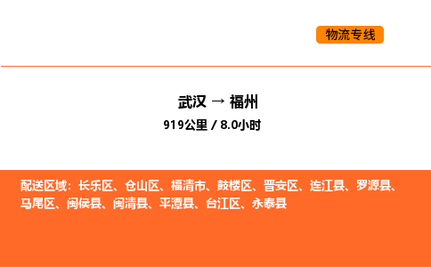 武汉到福州物流公司|武汉到福州物流专线|